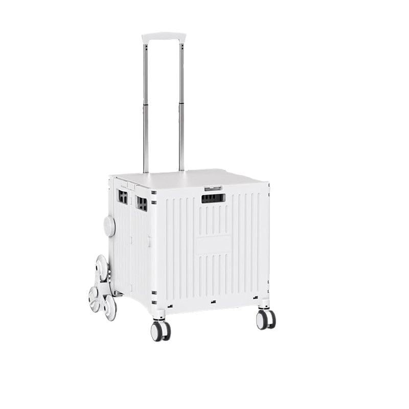Chariot pliable avec roues et échelles pour le camping en plein air et les supermarchés, transport et rangement faciles