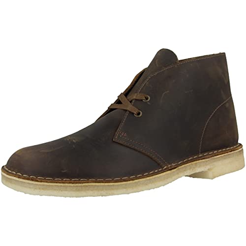 Image of Clarks Originals Mens Desert Boot Leather Dark Beeswax Boots 8 US