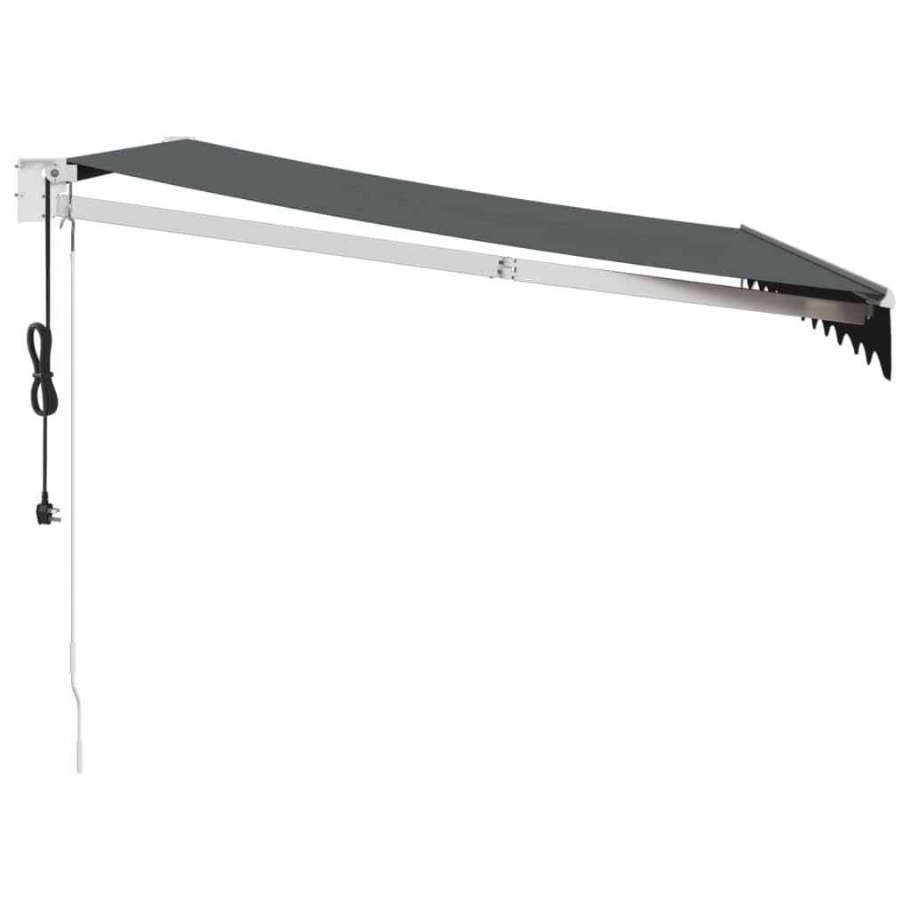 Store Banne Motorisé, Store Banne électrique Auvent rétractable Automatique Anthracite 3x2,5 m