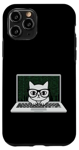 Funny Coding Cat Computer Tech �\�t�g�E�F�A�J���҃G���W�j�A �X�}�z�P�[�X iPhone 11 Pro �p