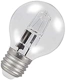 Blanco Calido 2 x Status Lámpara Halogena Esférica 28W = 40W ES E27 Blanco Calido Claro