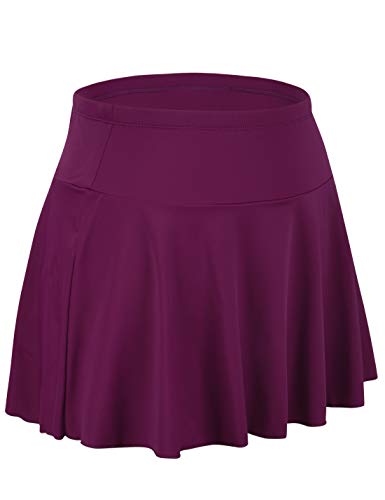 Septangle Swim Bottoms for Women Tummy Control Hig Waist Swimsuits Tankini Bikini Bottom (Fuchsia, US 12) - Image 3