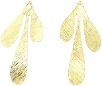 Pingente de folha de 3 pétalas resistente a manchas, 20 peças, ba...