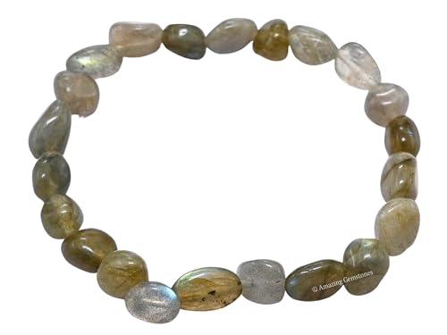 Amazing Gemstone Tumbled Crystal Bracelet for Women Men's Gifts - Chakra Protection Mens Bracelet - Premium Crystal Tumbled Stone - Beaded Pulseras Para Hombres Mujer Christmas Stocking Stuffers3