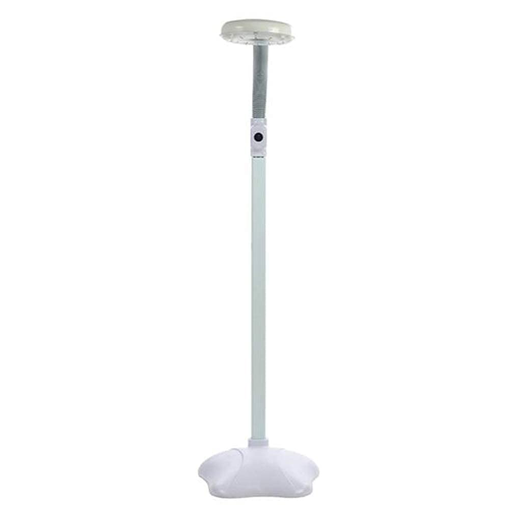 Lupa, 5-krotna lupa LED Lampa podłogowa-Podstawa obiektywu Regulowane ramię obrotowe Lupa do czytania z gęsią szyją - do salonu, urody, manicure