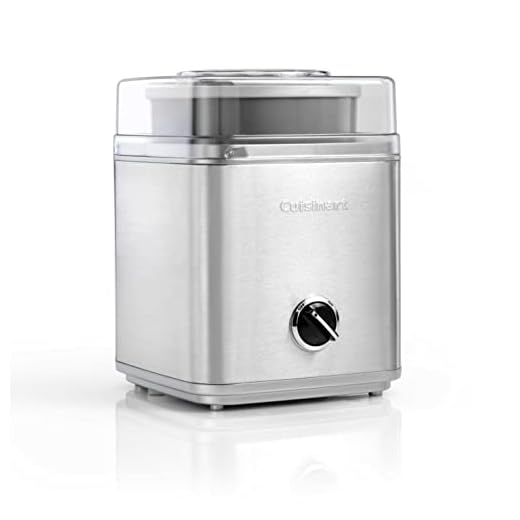Cuisinart ICE30BCE Ice Cream Deluxe, 2 x 1 liter ijsmachine met koelelement, zilverkleurig