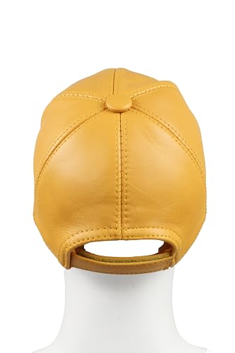 Image of Genuine Leather Unisex Baseball Cap