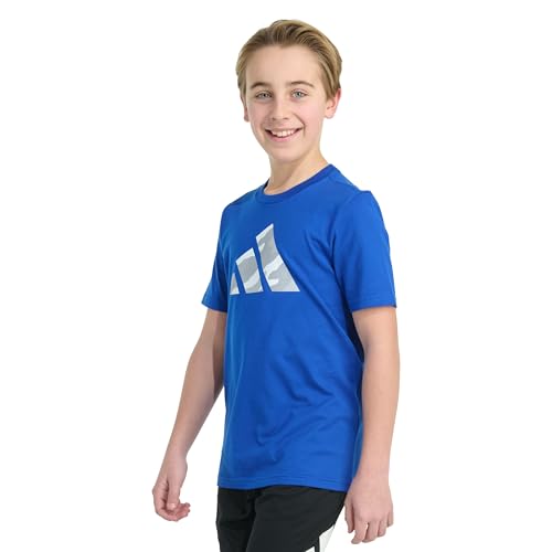 adidas Boys' Short Sleeve Halftone Camo Logo Tee3