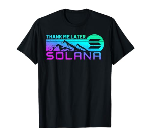Solana coin blockchain hold sol sulla luna solana crypto maglietta