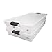 HOMZ 2-Pack Under Bed Storage, Clear Plastic Containers with Lids, 60 Quart, Gray Latch - Stackable Underbed Organizer Bins for Shoes, Bags, Clothes, and Towels