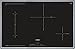 Produktbild Bosch PVS845FB1E Serie 6 Kochfeld Elektro / Ceran/Glaskeramik / 79,5 cm / Direct Select / schwarz