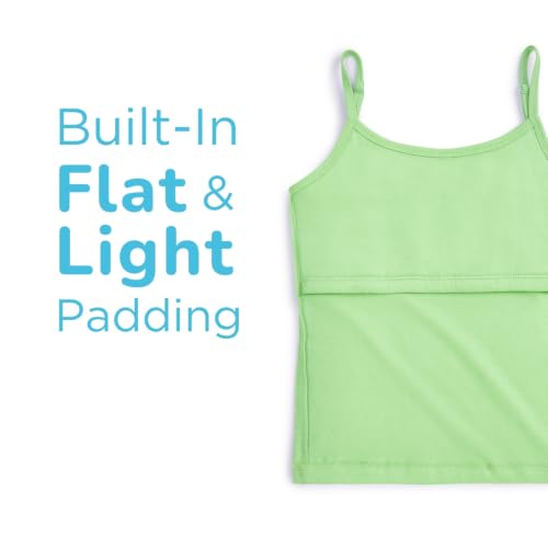 Image of YouGotPlanB Cotton Padded Camisole | Pack of 1 | Ages 8-16 Years | Built-in Light Padding | Full Coverage | Ideal for School