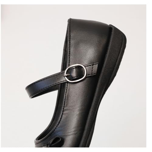 Girls Mary Jane Flats Lightweight School Uniform Shoes Black Dress Shoes4