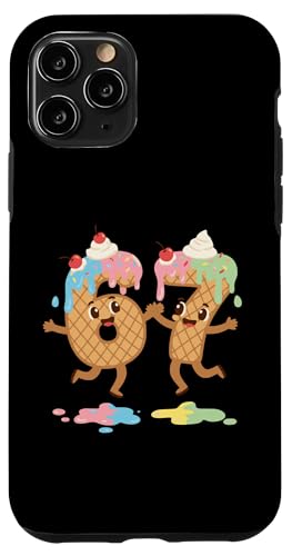 Funny Six Seven 6 7 ~[ ACXN[ W[N Gen Alpha Brainrot X}zP[X iPhone 11 Pro p