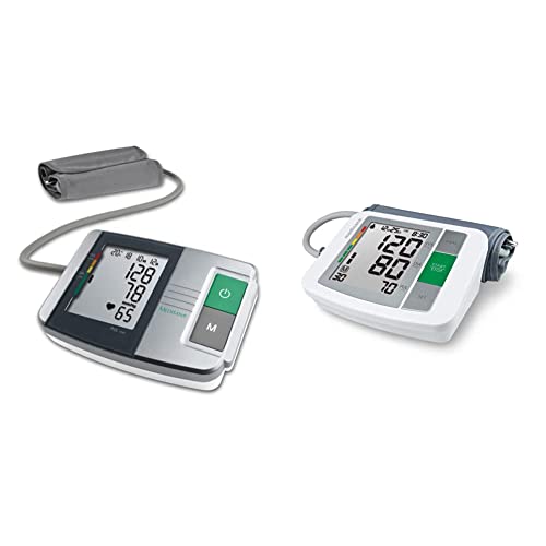 Medisana MTS Tensiómetro de brazo, medición precisa de la presión arterial y el pulso con función de memoria + Tensiómetro de brazo, medición precisa de la presión arterial y el pulso