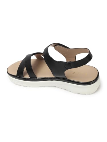 Image of ELLE women Comfortable Flat Round Toe Backstrap fashion Sandal