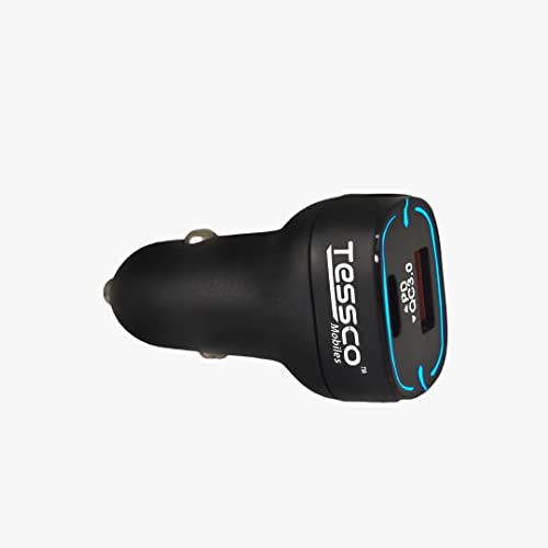 Image of 3idea Imagine Create Print Tessco Dc-261 Usb & Pd Car Charger For Android & Ios With (Three Usb) Car Charger, Black