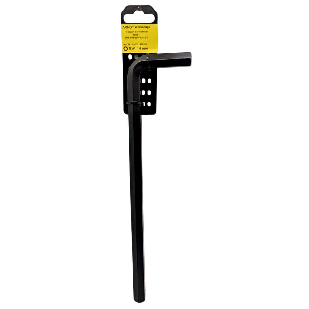 ARNDT Germany 14mm Extra Long Allen Key Metric Hexagon Wrench Key, Black