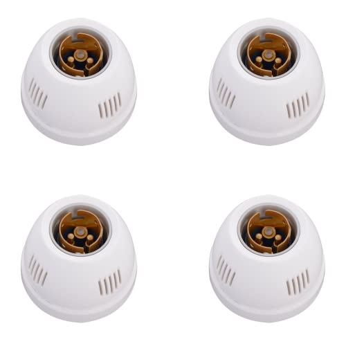 Anchor by Panasonic Fancy Lamp Holder Batten Type, White, ISI Certified, Ideal for Ceiling/Wall Use with Standard Bulbs – Pack of 4