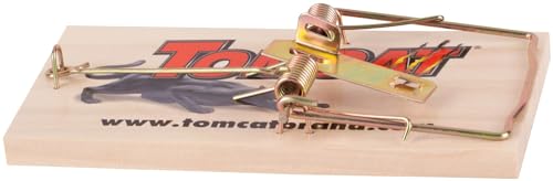 Image of Tomcat Wooden Rat Traps - Disposable Non-Chemical Rat Trap for Homes, Garages and Basements, Single Pack