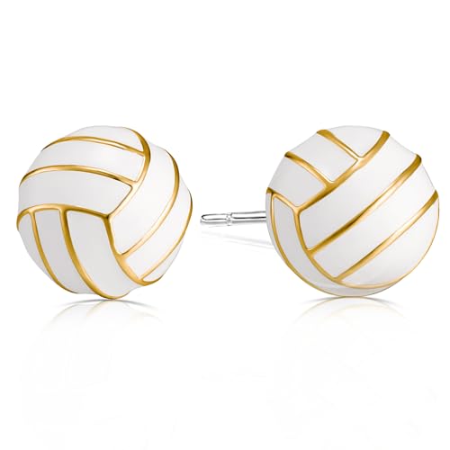 Volleyball/Softball/Football/Soccer Sports Earrings for Women Gilrls, 3D Earrings Stuff Accessories for Women Mom Sports Fan Sport Lovers Jewelry Gifts