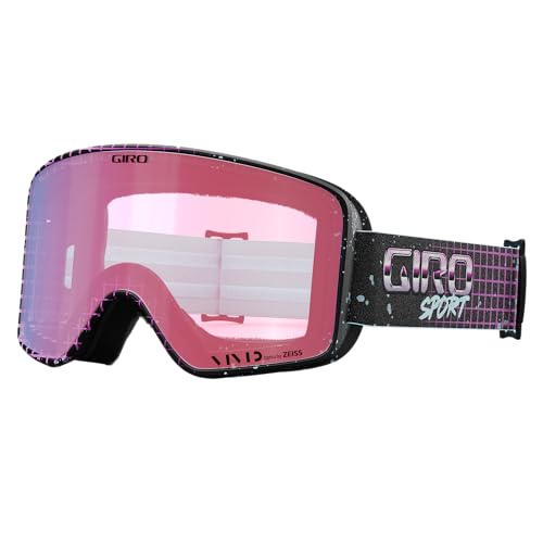Image of Giro Method Adult Snow Goggles - Purple Syndrome Strap with VIVID Onyx /VIVID Infrared Lenses