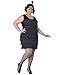 California Costumes Women's Fashion Flapper Costume,Black,X-Large
