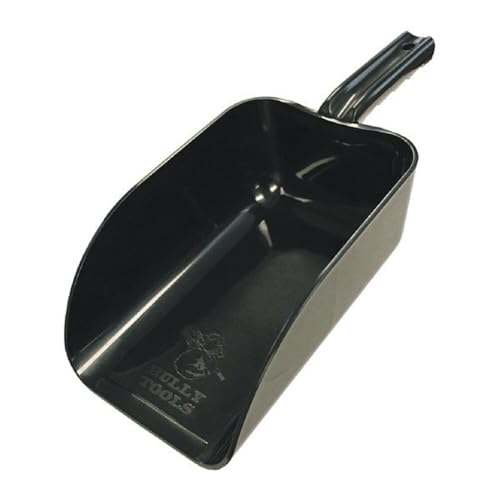 Bully Tools Poly Hand Scoop, Heavy-Duty Multipurpose Scoop for Charcoal, Ashes, Wood Pellets, Soil, Sand, Salt, Pet Food & Birdseed – FDA-Grade Polypropylene, Extra Strong, Won’t Bend or Rust
