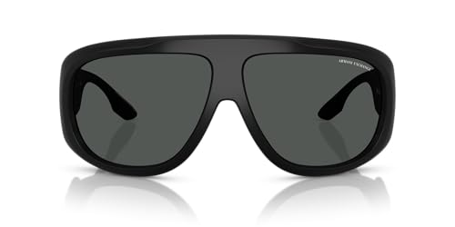 Image of Armani Exchange Men Ax4143su Universal Fit Sunglasses, Matte Black/Dark Grey, 67 mm