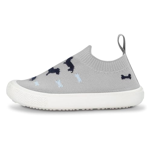 Image of JAN & JUL Slip-on Knit Shoes, Machine Washable and Lightweight Sneakers for Toddler Boys and Girls