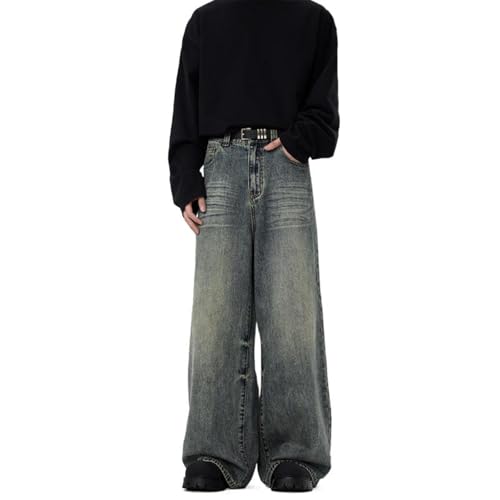 Men's Jeans Classic Straight Retro Summer Denim Casual Pants