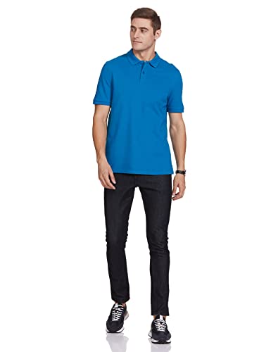 Image of Marks & Spencer Men's Polo T Shirt (T28 5032M Turquoise M)