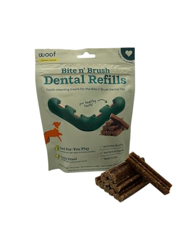 Woof Bite and Brush Large Size Dog Toothbrush Refill Dental Care