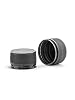 North Mountain Supply 8 Ounce Glass Maple Syrup Bottles with Loop Handle & Black Plastic Tamper Evident Lids - Case of 12 #1
