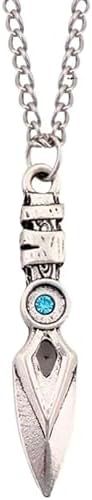 retsamradassaT Game Valorant Jett Blade Storm Dagger Pendant Charm Necklace, Standard