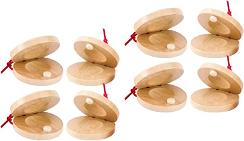 Instruments de musique for enfants 4 pièces faveurs enfants jouet année drôle bruit doigt instrument musique adultes tables d'harmonie cadeaux rythme bleu jouets de poche enfants castagnettes fabrican