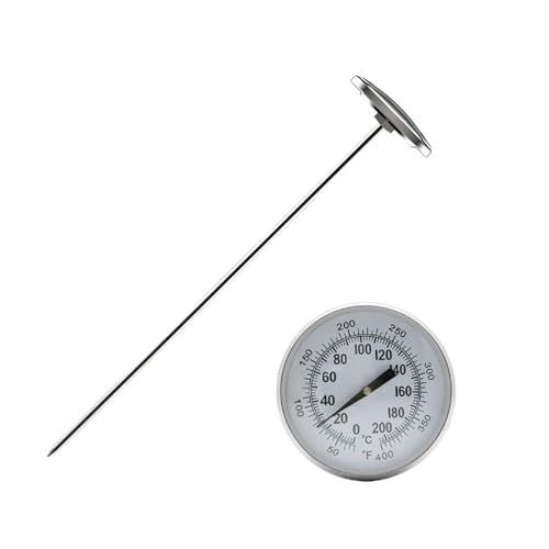 Oil Temperature Detection Meter Long Probe Temperature Gauge For Car Truck Caps Stainless Automotive Test Meter