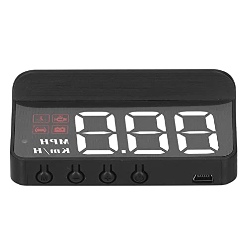 OBD2 HUD Multi Function Gauge with Alarm, Voltage, Mileage High definition Clear Display, Suitable for Cars with OBD2 Interface