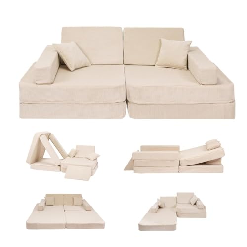 Angelove - Kindersofa mit Schlaffunktion | Spielsofa für Kinder ab 3...