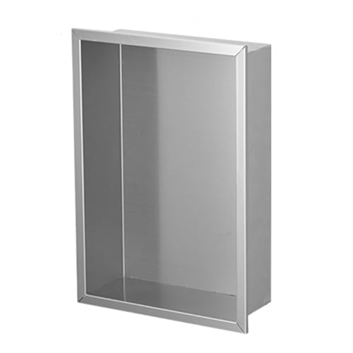 Waterproof Recessed Shower Niche - Modern 304 Stainless Steel Storage Caddy No Tile Required Built-in Shelf for Bathroom