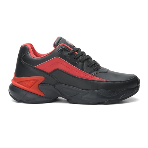 Image of FIELD CARE Fusion Casual Athletic Chunky Stylish Outsole Comfort Lace-Up Sneakers.