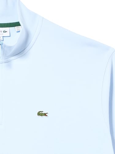 Lacoste Men's Men's High-Neck Zip-Up Fleece Sweatshirt, Light Blue, 4X-Large2