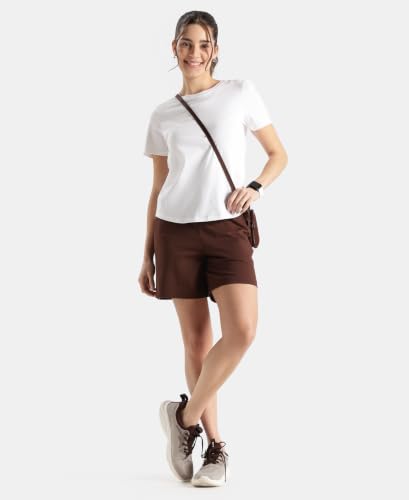 Image of Jockey AW23 Women Super Combed Cotton Regular Fit Shorts with Side Pockets