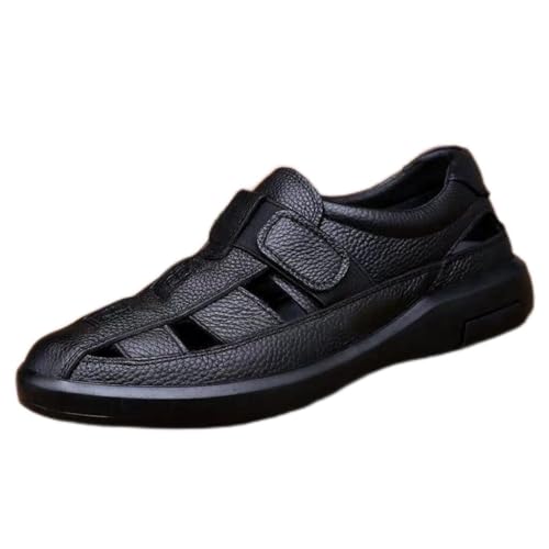 Men Sandals Male Hollow Out Sandalias Breathable Beach Shoes Soft Bottom Outdoor Lightweight Footwear(42)