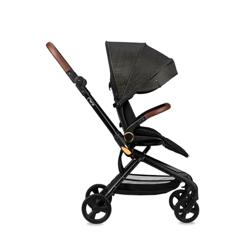 MoMi Kinderwagen ADELLE ab 6. Monat (bis 22 kg), klappbarer Buggy mit 360°-Sitz und 5-Punkt-Sicherheitsgurt, Einkaufskorb, mit Tragegriff zum Tragen nach dem Zusammenklappen