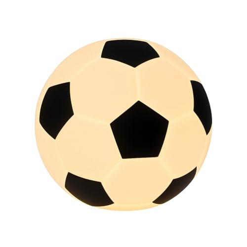 Sangyn Fussball Nachtlicht Kinder Dimmbar RGB LED Baby Nachtlicht stilllicht Silikon Nachttischlampe mit USB Aufladung Fussball Geschenke Jungen Mädchen Fußball Geschenke für Jungs