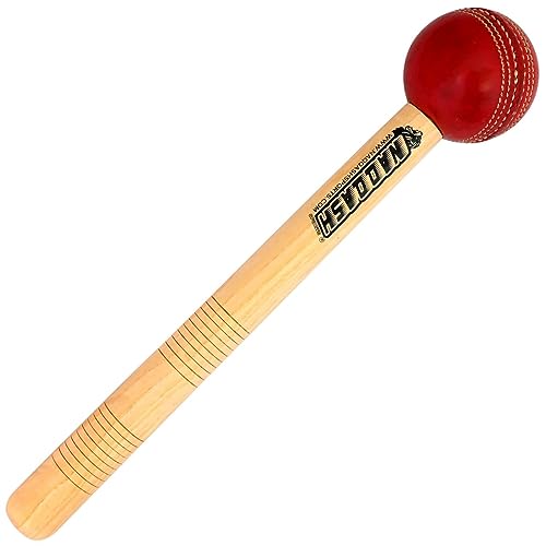 Real Leather Ball Mallet for Cricket bat Knocking with Ash Wood Handle Best for English Willow Cricket Bats Knockingby Naqqash Sports