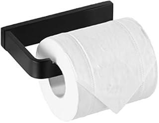 Flybath Toilet Roll Paper Holder SUS 304 Stainless Steel Matte Black Stylish for Bathroom Wall Mounted