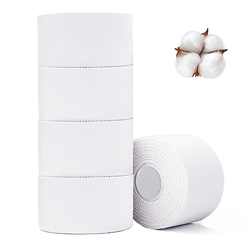 Admitry 5 PACK WHITE Sports Tape,Very Strong No Sticky Residue Wrist Ankle Tape thumb #7