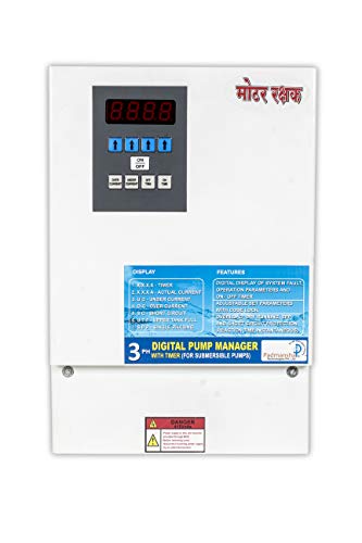 Image of Padmansha's Digital Pump Manager for Borewell Control for 3 Phase Pumps Upto 7.5.HP (White)